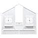 Letto Per Bambini Con Cassetti Casa Legno Di Pino Trappes 90 X 200 Cm Bianco - Foto miniatura 6