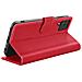 Custodia A Portafoglio Per Galaxy A12 / M12 Con Supporto E Linguetta Magnetica, Rosso - Foto miniatura 2