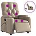 Poltrona Reclinabile Massaggio Elettrica Cappuccino Similpelle - Foto miniatura 1