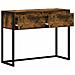 Tavolino Quercia Fumosa 100 x 36 x 75 cm Legno multistrato - Foto miniatura 5