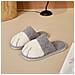 Pantofole Calde E Accoglienti Per La Casa Di Coppia - Calzature Unisex Antiscivolo Per Interni Grey L - Foto miniatura 3