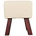 Sgabello Imbottito Bianco 36x30x47h - Foto miniatura 3