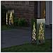 Faro LED solare per sentieri 2 pcs Argento Acciaio zincato - Foto miniatura 3