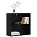 Libreria Rovere Nero 60 x 30 x 76.5 cm Legno multistrato - Foto miniatura 3