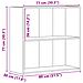 Libreria Rovere Nero 60 x 30 x 76.5 cm Legno multistrato - Foto miniatura 6