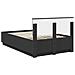Struttura del letto Nero 120 x 200 cm Legno multistrato - Foto miniatura 9