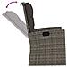 Panca Giardino Reclinabile con Cuscini 118cm Polyrattan Grigio - Foto miniatura 6