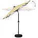 Parasol da Giardino con Luci LED 200 x 300 cm Poliestere - Foto miniatura 7
