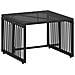 Set di Mobili da Esterno 11 pcs Nero e Turchese polyrattan - Foto miniatura 8