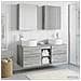 Set di mobili per il bagno 5 pcs Sonoma grigio - Foto miniatura 4