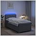 Letto box spring con materasso Grigio Chiaro 90 x 190 cm - Foto miniatura 4