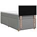 Letto box spring con materasso Grigio Chiaro 90 x 190 cm - Foto miniatura 9
