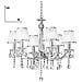 I-BOEME / 6 - Lampadario classico con decori floreali 40 watt E14 - Foto miniatura 1