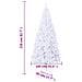 Albero Natale Artificiale con Supporto Acciaio 210 cm 910 Rami - Foto miniatura 4