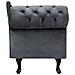Chaise Longue Sinistra In Velluto Grigio Nimes - Foto miniatura 24