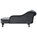 Chaise Longue Sinistra In Velluto Grigio Nimes - Foto miniatura 26