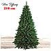 Albero Di Natale 210cm New Tiffany Super Folto 1078 Rami Pino Verde Base A Croce - Foto miniatura 5