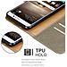 Custodia Compatibile Con Huawei Mate 9 In Marrone Cappuccino - Coperchio Protettiva Con Chiusura Magnetica, Funzione Stand E Tasca Per Le Carte - Foto miniatura 6
