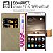 Custodia Compatibile Con Huawei Mate 9 In Marrone Cappuccino - Coperchio Protettiva Con Chiusura Magnetica, Funzione Stand E Tasca Per Le Carte - Foto miniatura 8