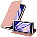 Custodia Compatibile Con Nokia Lumia 830 In Classy Oro Rosa - Coperchio Protettiva Con Chiusura Magnetica, Funzione Stand E Tasca Per Le Carte - Foto miniatura 4