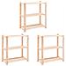 Scaffali A 3 Livelli 3 Pz 80x38x90 Cm Massello Pino Fsc 150 Kg - Foto miniatura 1