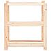 Scaffali A 3 Livelli 3 Pz 80x38x90 Cm Massello Pino Fsc 150 Kg - Foto miniatura 4