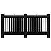 Copertura per Radiatore Nera 172x19x81,5 cm in MDF - Foto miniatura 2