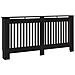 Copertura per Radiatore Nera 172x19x81,5 cm in MDF - Foto miniatura 1