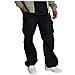 Pure Vintage Da Uomo Pantaloni Cargo - Nero (nero 2), S - Foto miniatura 1