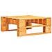 Set Divani a Pallet e Cuscini 4pz Pino Impregnato Marrone Miele - Foto miniatura 3