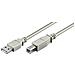 USB AB 500 LC HiSpeed 2.0 5m, USB A, USB B, Maschio / maschio, 2x AWG 28 2x AWG 28 - Foto miniatura 1