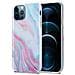 Custodia Compatibile Con Apple Iphone 12 Pro Max In Marmo Rosa Bianco No. 15 - Coperchio Protettivo In Silicone Tpu Con Motivo A Mosaico - Foto miniatura 1