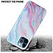 Custodia Compatibile Con Apple Iphone 12 Pro Max In Marmo Rosa Bianco No. 15 - Coperchio Protettivo In Silicone Tpu Con Motivo A Mosaico - Foto miniatura 4