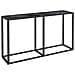 Tavolo Consolle Nero Marmo 140x35x75,5 Cm In Vetro Temperato - Foto miniatura 2