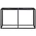 Tavolo Consolle Nero Marmo 140x35x75,5 Cm In Vetro Temperato - Foto miniatura 3