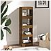Libreria / divisorio Rovere Fumo 40x30x135 Cm - Foto miniatura 3