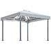 Gazebo Con Stringa Di Luci Led 300x300 Cm Crema In Alluminio - Foto miniatura 2