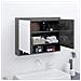 Armadietto A Specchio Per Bagno 80x15x60 Cm Mdf Grigio Lucido - Foto miniatura 1