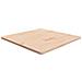 Piano Tavolo Quadrato 80x80x2,5 Cm Massello Rovere Non Trattato - Foto miniatura 1