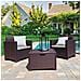 Set Salotto Da Esterno Neptune, Set Da Giardino Con Cuscini, Salottino Indoor E Outdoor Effetto Rattan, 100% Made In Italy, Marrone - Foto miniatura 1