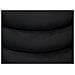 Pouf Salotto Camera Rotondo Imbottito Modello Velvet Creamy Tinta Unita Pouf Nero - Foto miniatura 4