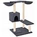 Albero Per Gatti Con Tiragraffi Grigio Scuro 82 Cm - Foto miniatura 1