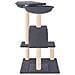 Albero Per Gatti Con Tiragraffi Grigio Scuro 82 Cm - Foto miniatura 3