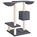 Albero Per Gatti Con Tiragraffi Grigio Scuro 82 Cm - Foto miniatura 4