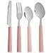 Set Di Posate Acciaio Inossidabile Plastica Rosa Argentato (6 Unità) - Foto miniatura 2