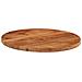 Piano Per Tavolo 60x3,8 Cm Rotondo In Legno Massello Di Acacia - Foto miniatura 3