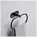 Porta Asciugamano Da Bagno Ad Anello, In Acciaio Inox Black - Foto miniatura 2