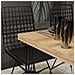 Square Set Pranzo Tavolo E Sedie Industriale Legno E Nero - Foto miniatura 6