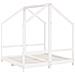 Giroletto Per Bambini Bianco 2x (70x140) cm Legno Massello Pino - Foto miniatura 3