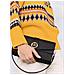 Md Conv Shoulder Bag Borse Tracolla Pelle Di Mucca Borse Donna Nero Eu One Size, 30h1ggrl2l-001 - Foto miniatura 3